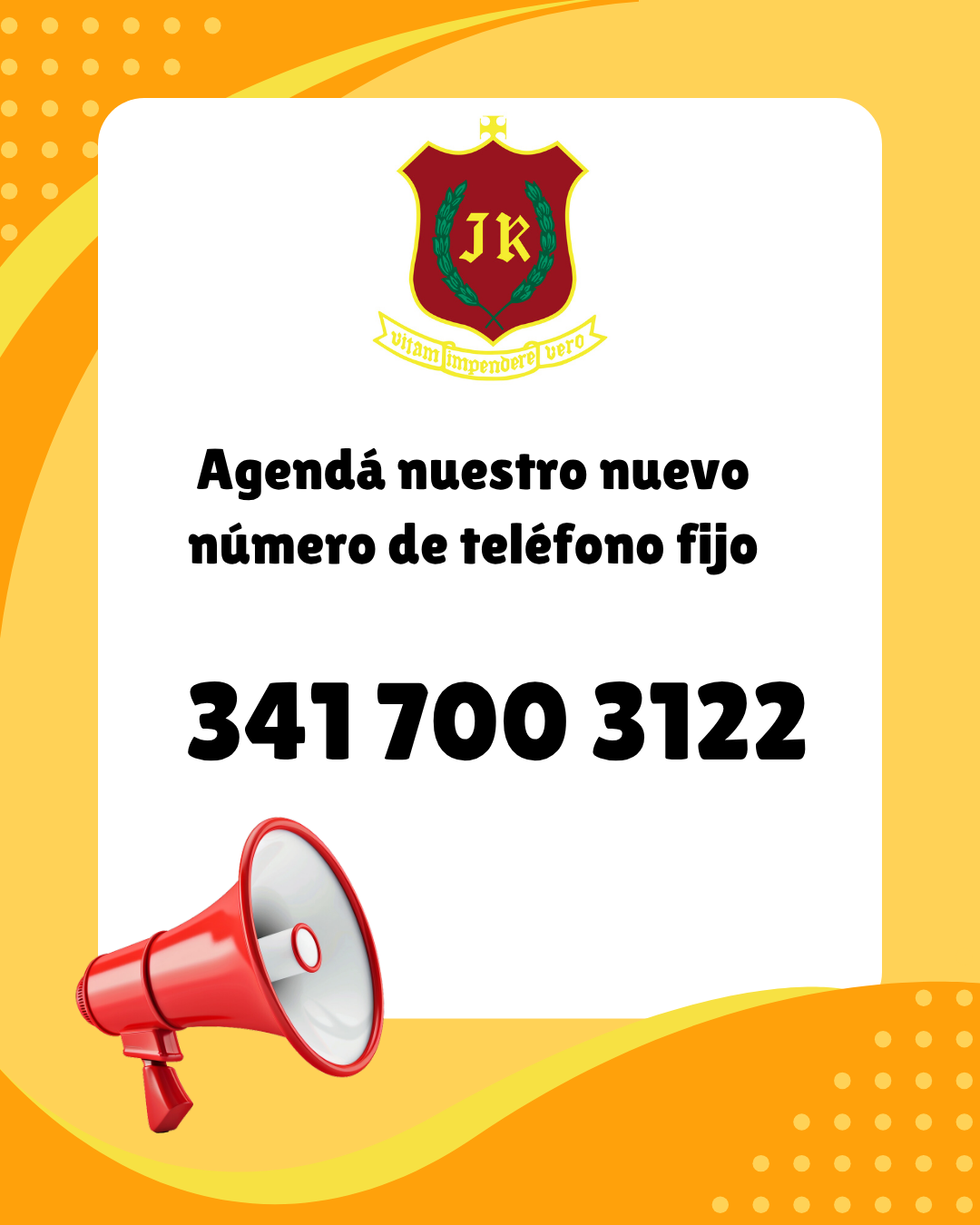 Nuevo número de teléfono fijo